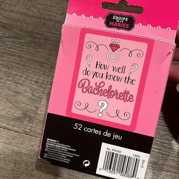 New BUNDLE of tag set Mr. Mrs. and 52 Bachelorette Party Card Game & memory kit - Picture 7 of 9